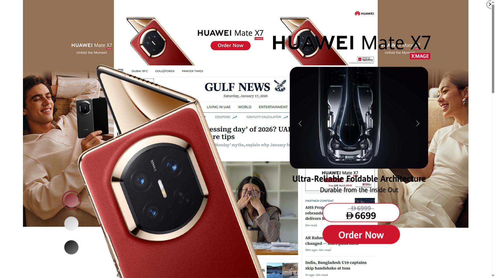 Huawei Devices homepage takeover — desktop frame 3
