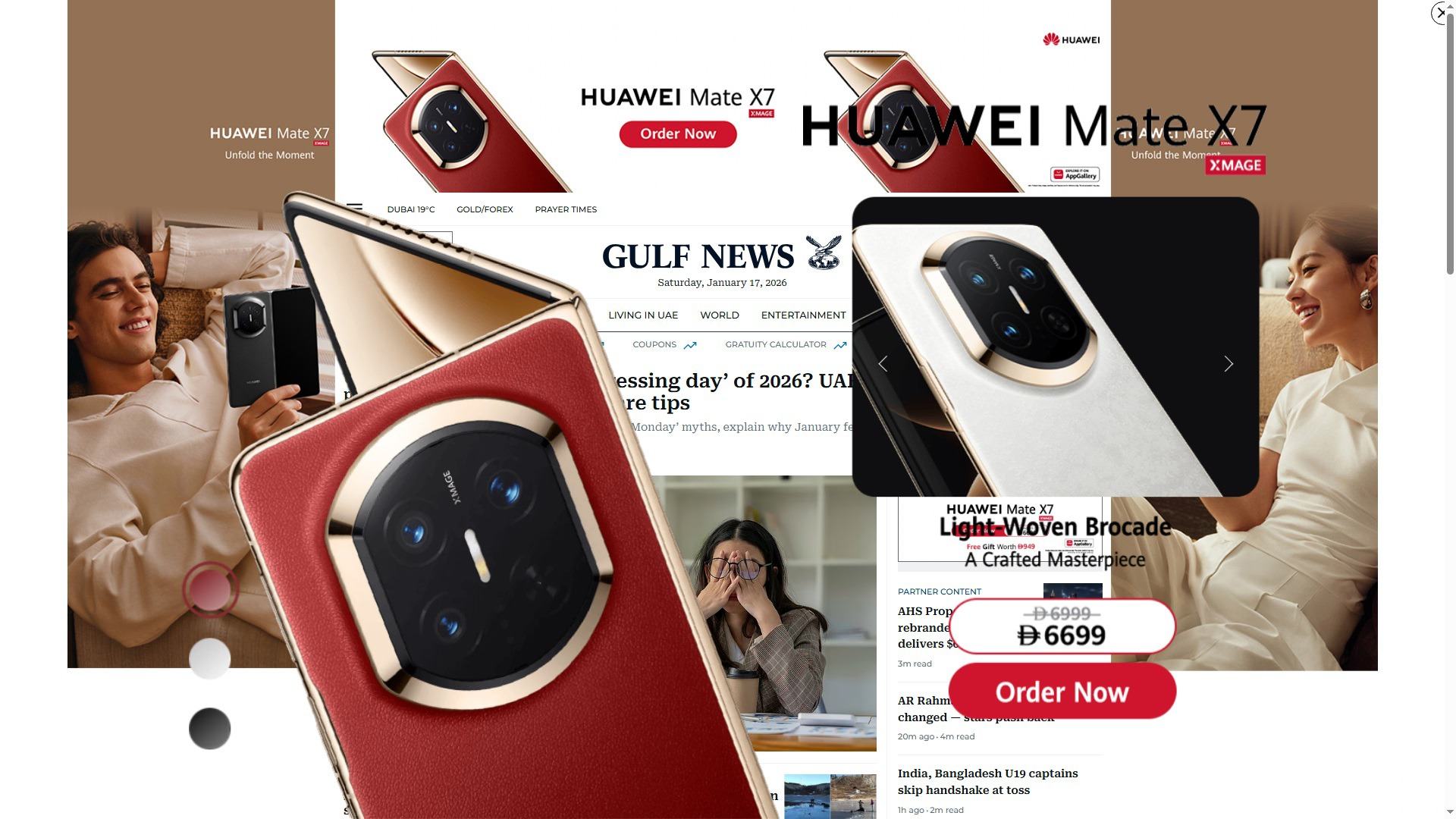 Huawei Devices homepage takeover — desktop frame 4